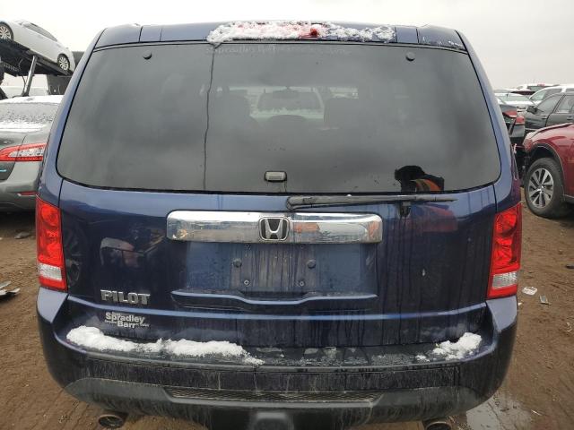 5FNYF3H52FB019081 - 2015 HONDA PILOT EXL BLUE photo 6