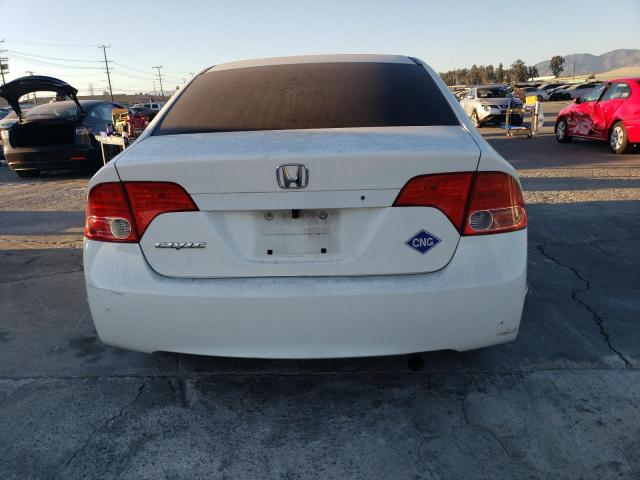 1HGFA46507L000267 - 2007 HONDA CIVIC GX WHITE photo 6