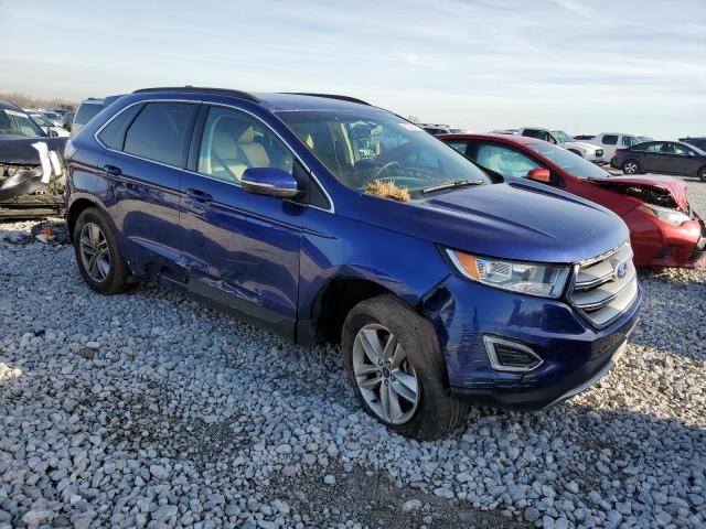 2FMTK4J94FBB90044 - 2015 FORD EDGE SEL BLUE photo 4