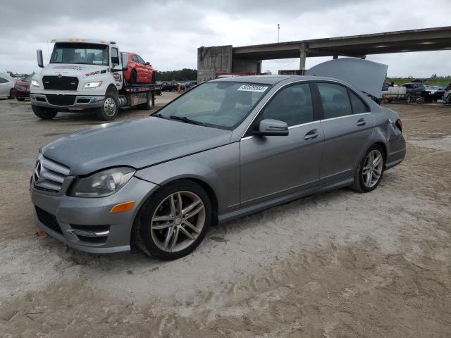 WDDGF4HB9DR271348 - 2013 MERCEDES-BENZ C 250 GRAY photo 1