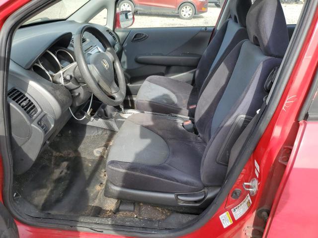 JHMGD38488S056424 - 2008 HONDA FIT RED photo 7