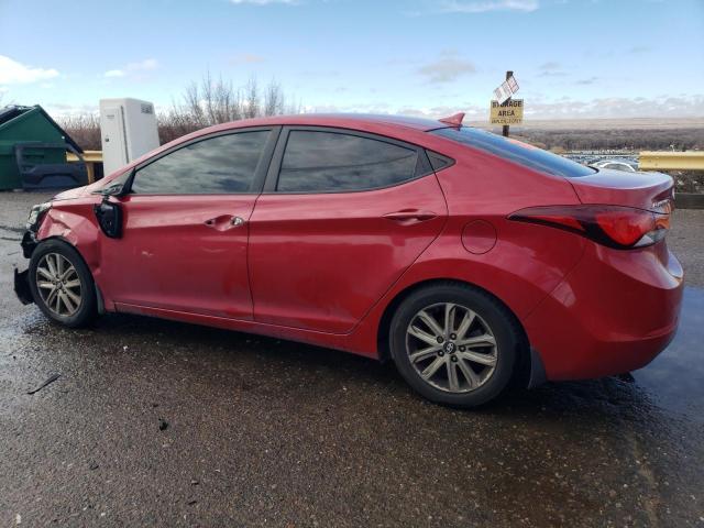 KMHDH4AE7FU381967 - 2015 HYUNDAI ELANTRA SE RED photo 2