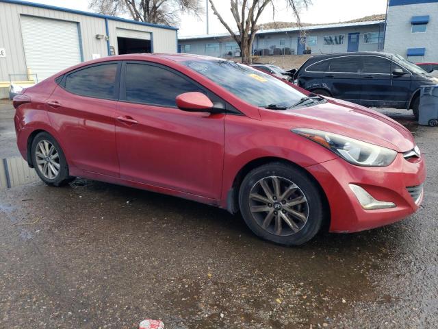 KMHDH4AE7FU381967 - 2015 HYUNDAI ELANTRA SE RED photo 4