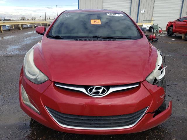 KMHDH4AE7FU381967 - 2015 HYUNDAI ELANTRA SE RED photo 5