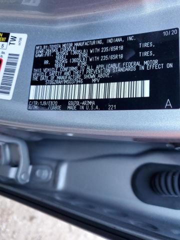 5TDGZRAH1MS037946 - 2021 TOYOTA HIGHLANDER XLE 银色 照片 13