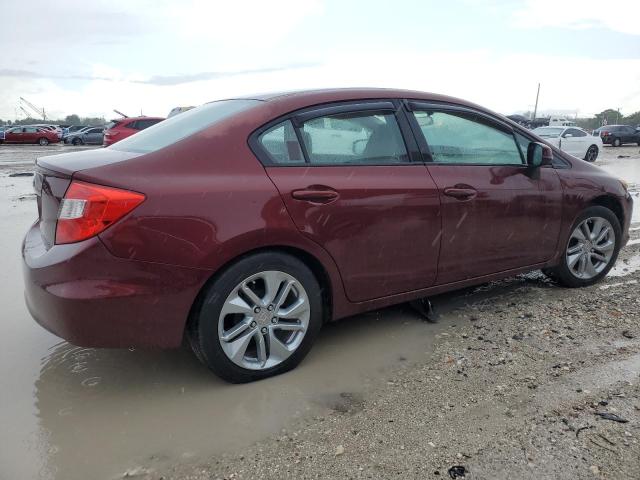 2HGFB2F53CH609300 - 2012 HOND CIVIC LX BURGUNDY photo 3