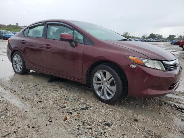 2HGFB2F53CH609300 - 2012 HOND CIVIC LX BURGUNDY photo 4