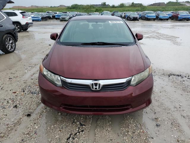 2HGFB2F53CH609300 - 2012 HOND CIVIC LX BURGUNDY photo 5