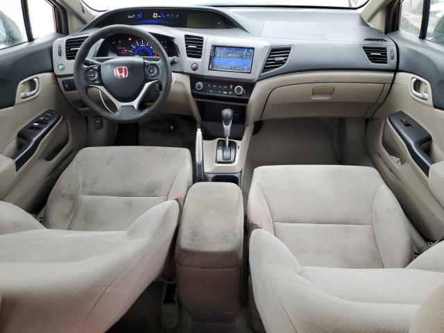 2HGFB2F53CH609300 - 2012 HOND CIVIC LX BURGUNDY photo 8