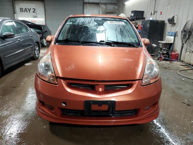 JHMGD38627S008000 - 2007 HONDA FIT S ORANGE photo 5