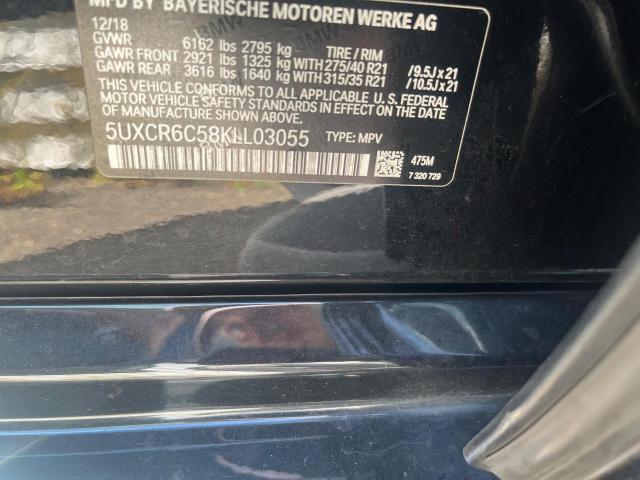 5UXCR6C58KLL03055 - 2019 BMW X5 XDRIVE40I 黑色 照片 10