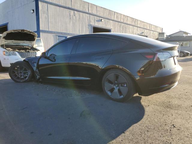 5YJ3E1EA6NF357178 - 2022 TESLA MODEL 3 BLACK photo 2
