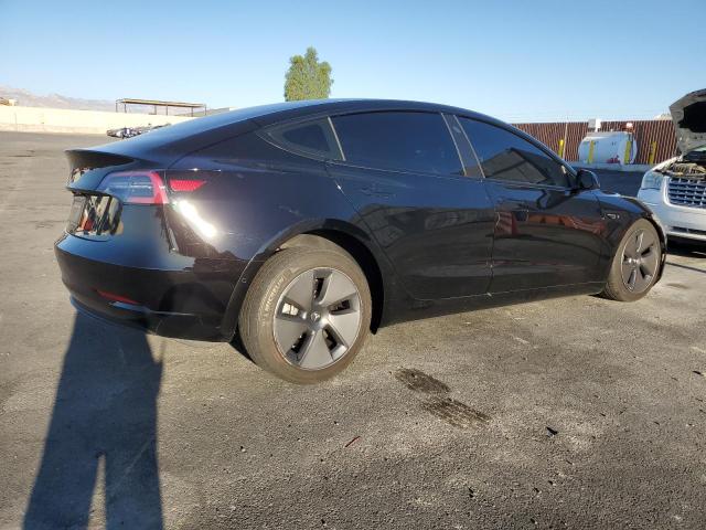 5YJ3E1EA6NF357178 - 2022 TESLA MODEL 3 BLACK photo 3