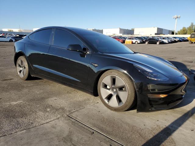 5YJ3E1EA6NF357178 - 2022 TESLA MODEL 3 BLACK photo 4