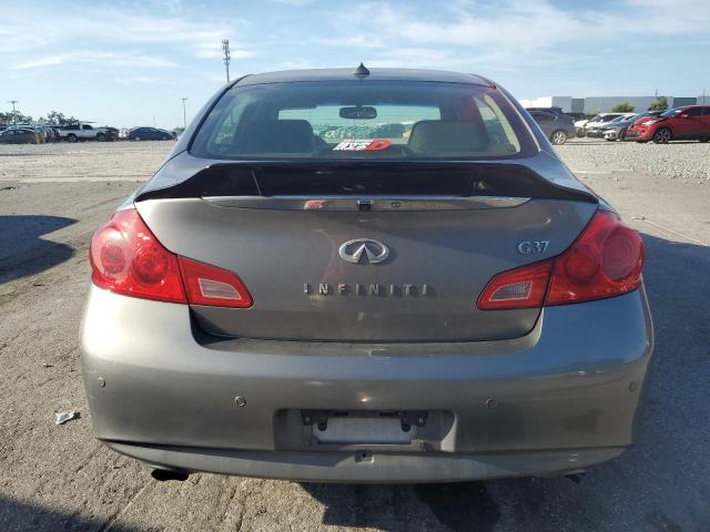 JN1CV6APXCM625423 - 2012 INFINITI G37 BASE GRAY photo 6