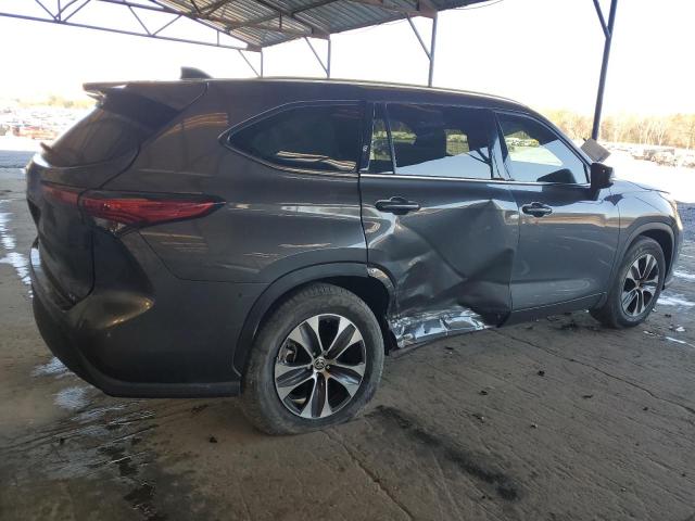 5TDGZRAH8MS078347 - 2021 TOYOTA HIGHLANDER XLE GRAY photo 3