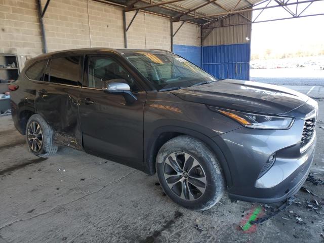 5TDGZRAH8MS078347 - 2021 TOYOTA HIGHLANDER XLE GRAY photo 4