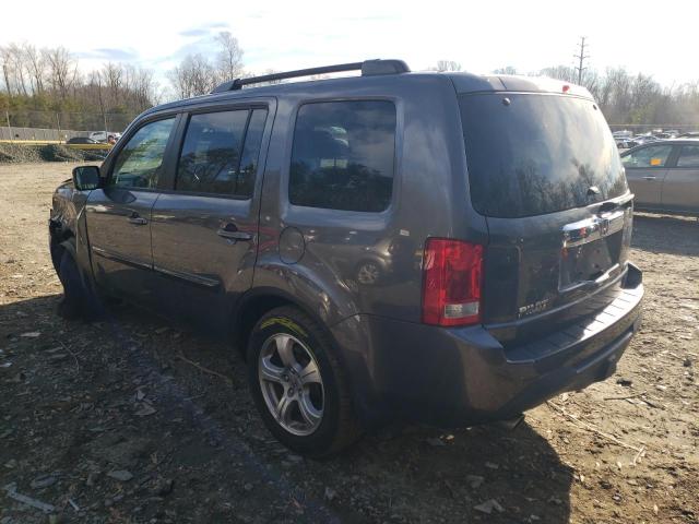 5FNYF4H59EB055676 - 2014 HONDA PILOT EXL GRAY photo 2