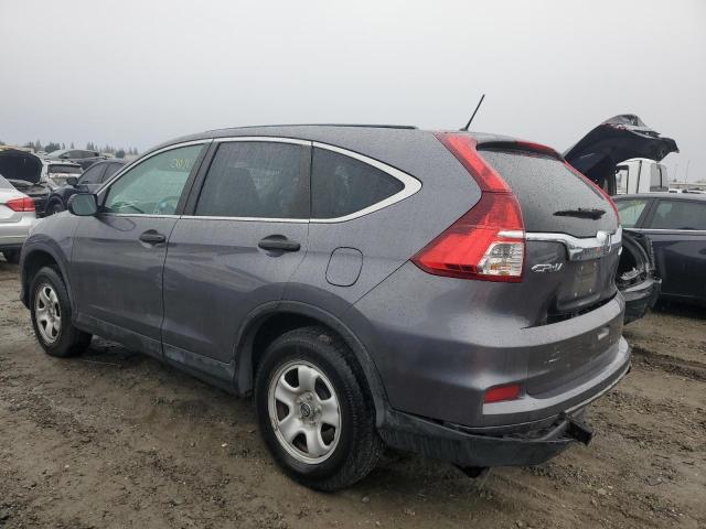 5J6RM4H34GL126950 - 2016 HONDA CR-V LX GRAY photo 2