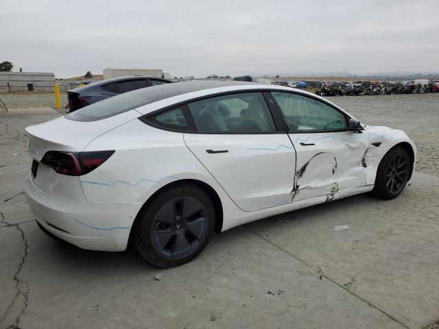 5YJ3E1EA1MF070295 - 2021 TESLA MODEL 3 WHITE photo 3