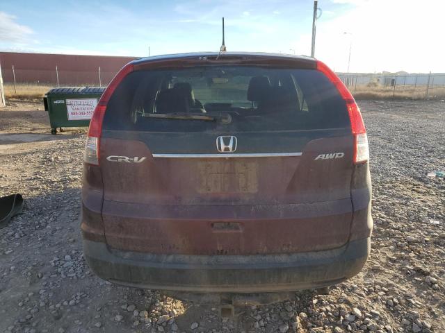 5J6RM4H58EL074494 - 2014 HONDA CR-V EX BURGUNDY photo 6