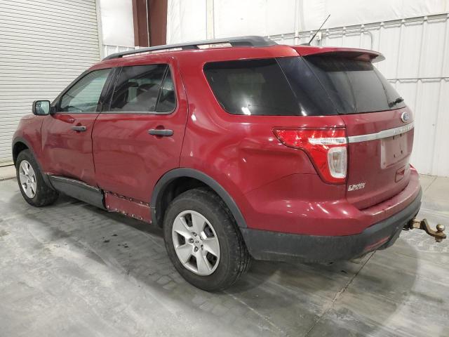 1FM5K8B88EGA22839 - 2014 FORD EXPLORER RED photo 2