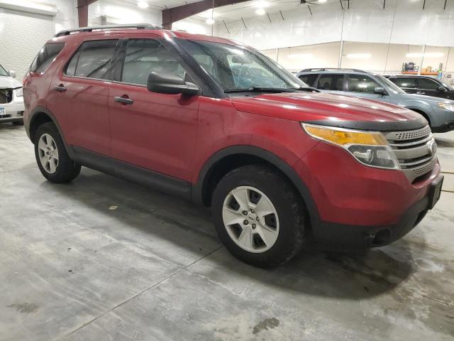 1FM5K8B88EGA22839 - 2014 FORD EXPLORER RED photo 4