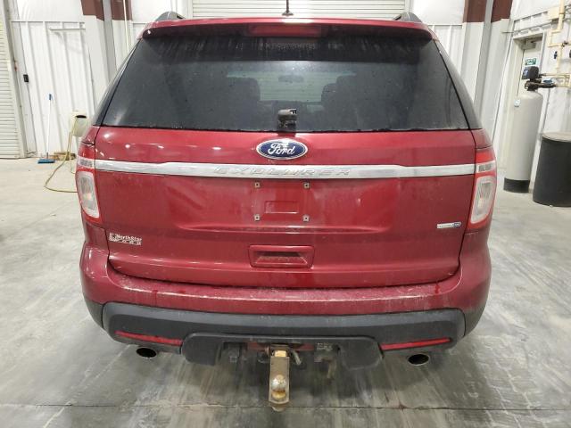 1FM5K8B88EGA22839 - 2014 FORD EXPLORER RED photo 6