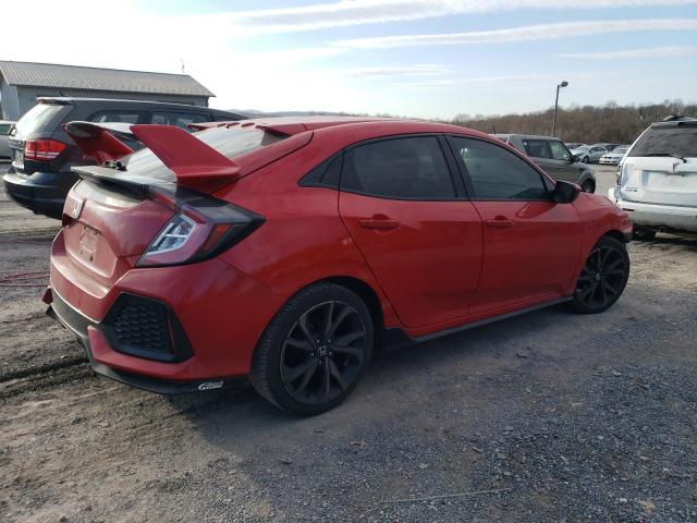 SHHFK7G44HU226592 - 2017 HONDA CIVIC SPORT 红色 照片 3