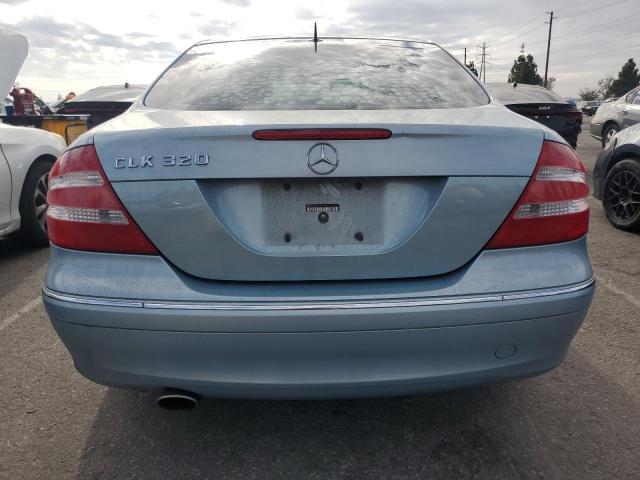 WDBTJ65J03F050489 - 2003 MERCEDES-BENZ CLK 320C BLUE photo 6