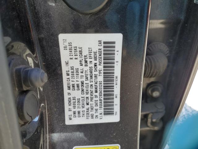 19UUA8F29DA000280 - 2013 ACURA TL BLACK photo 12