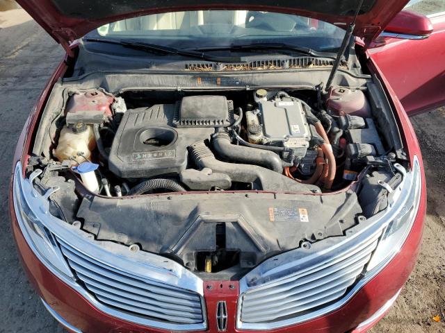 3LN6L2LU7ER822714 - 2014 LINCOLN MKZ HYBRID BURGUNDY photo 11