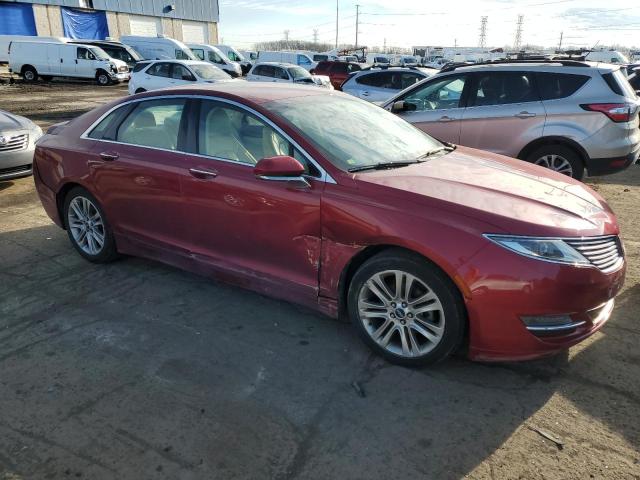 3LN6L2LU7ER822714 - 2014 LINCOLN MKZ HYBRID BURGUNDY photo 4