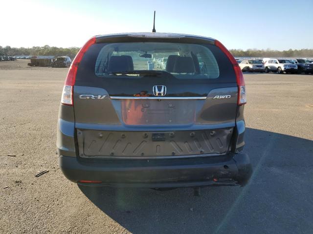 2HKRM4H39EH721414 - 2014 HONDA CR-V LX GRAY photo 6