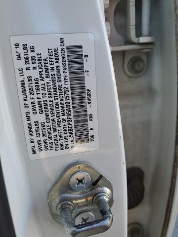 5KBCP3F85AB015752 - 2010 HONDA ACCORD EXL WHITE photo 13