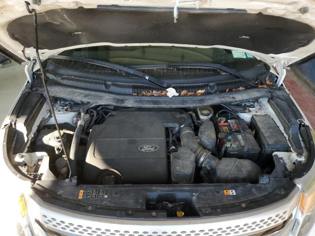 1FM5K8D87EGA87226 - 2014 FORD EXPLORER XLT WHITE photo 12