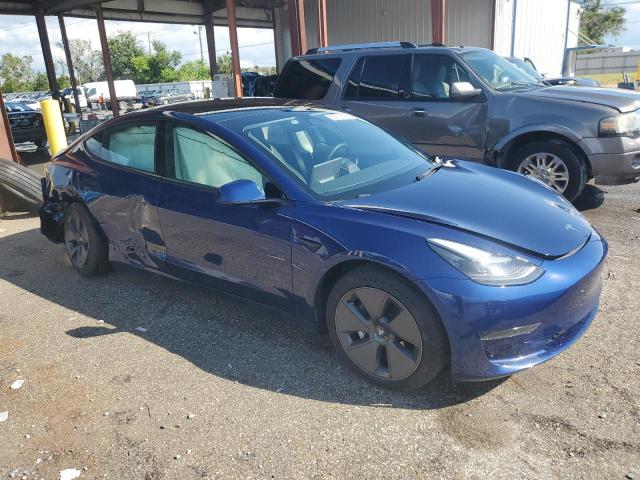 5YJ3E1EA3PF420451 - 2023 TESLA MODEL 3 蓝色 照片 4