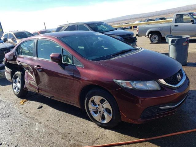 19XFB2F57FE068590 - 2015 HONDA CIVIC LX BURGUNDY photo 4