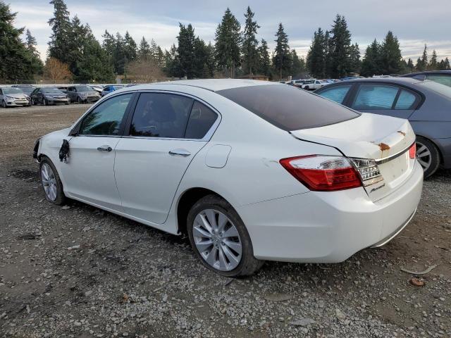 1HGCR2F82DA004743 - 2013 HONDA ACCORD EXL WHITE photo 2