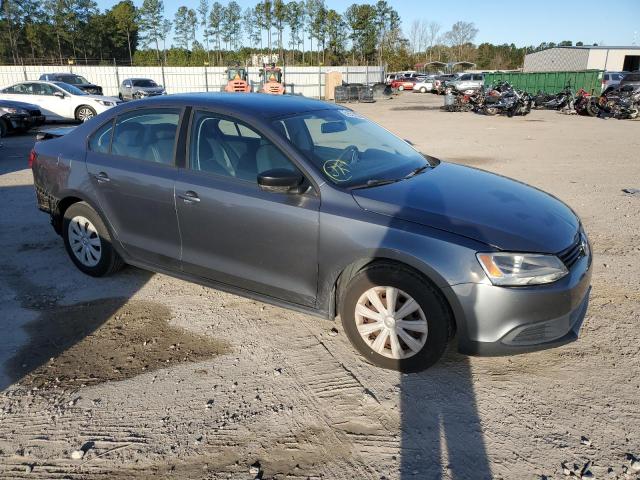 3VW2K7AJ4BM305307 - 2011 VOLKSWAGEN JETTA BASE GRAY photo 4