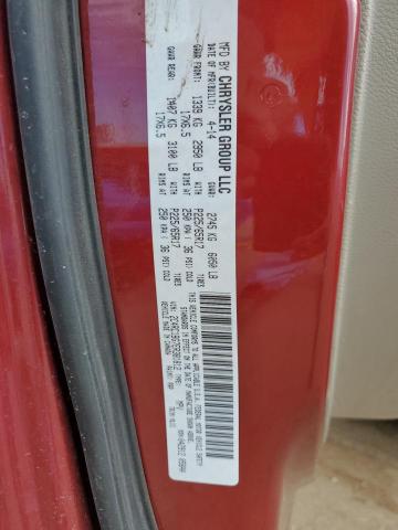 2C4RC1BG7ER381812 - 2014 CHRYSLER TOWN & COU TOURING წითელი ფოტო 13