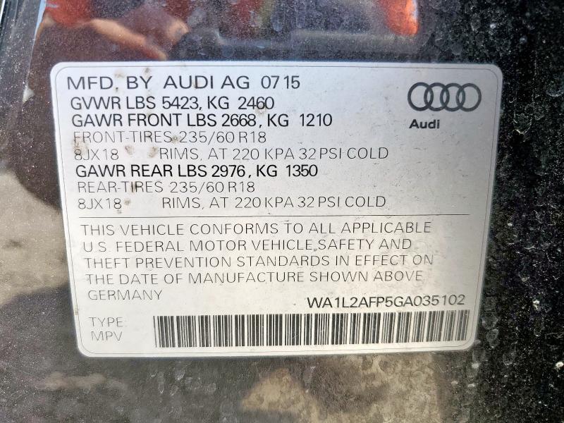 WA1L2AFP5GA035102 - 2016 AUDI Q5 PREMIUM PLUS Boz foto 13