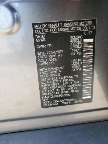 KNMAT2MT0JP518260 - 2018 NISSAN ROGUE S GRAY photo 13