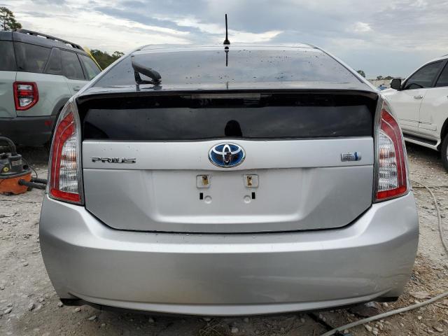 JTDKN3DU4E0367466 - 2014 TOYOTA PRIUS SILVER photo 6