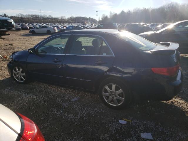 1HGCM66545A024960 - 2005 HONDA ACCORD EX BLUE photo 2