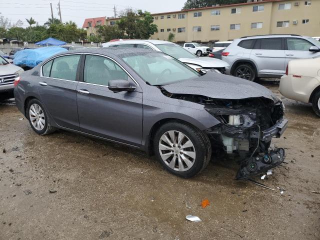 1HGCR2F89DA080069 - 2013 HONDA ACCORD EXL GRAY photo 4