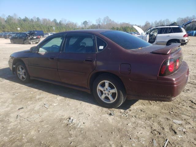 2G1WH52K149353642 - 2004 CHEVROLET IMPALA LS BURGUNDY photo 2