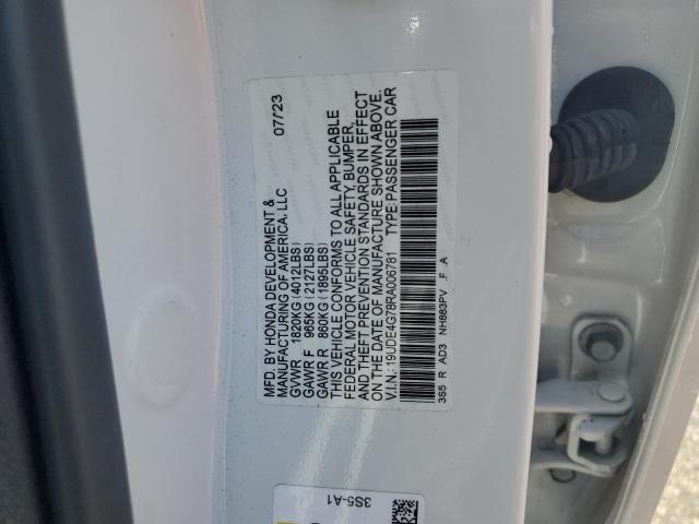 19UDE4G78RA006781 - 2024 ACURA INTEGRA A-SPEC TECH WHITE photo 13