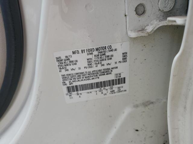 2LMDJ6JKXDBL44179 - 2013 LINCOLN MKX WHITE photo 13