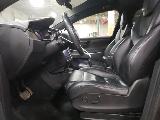 5YJXCDE26JF096694 - 2018 TESLA MODEL X GRAY photo 7